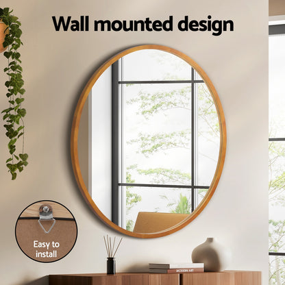 Embellir Wall Mirror Wooden Makeup 80cm