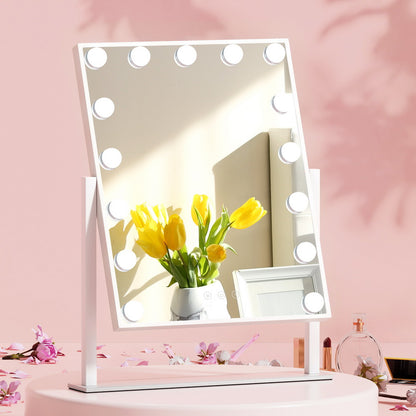 Embellir Hollywood Makeup Mirror with 15 Dimmable Bulb Lighted Dressing Mirror