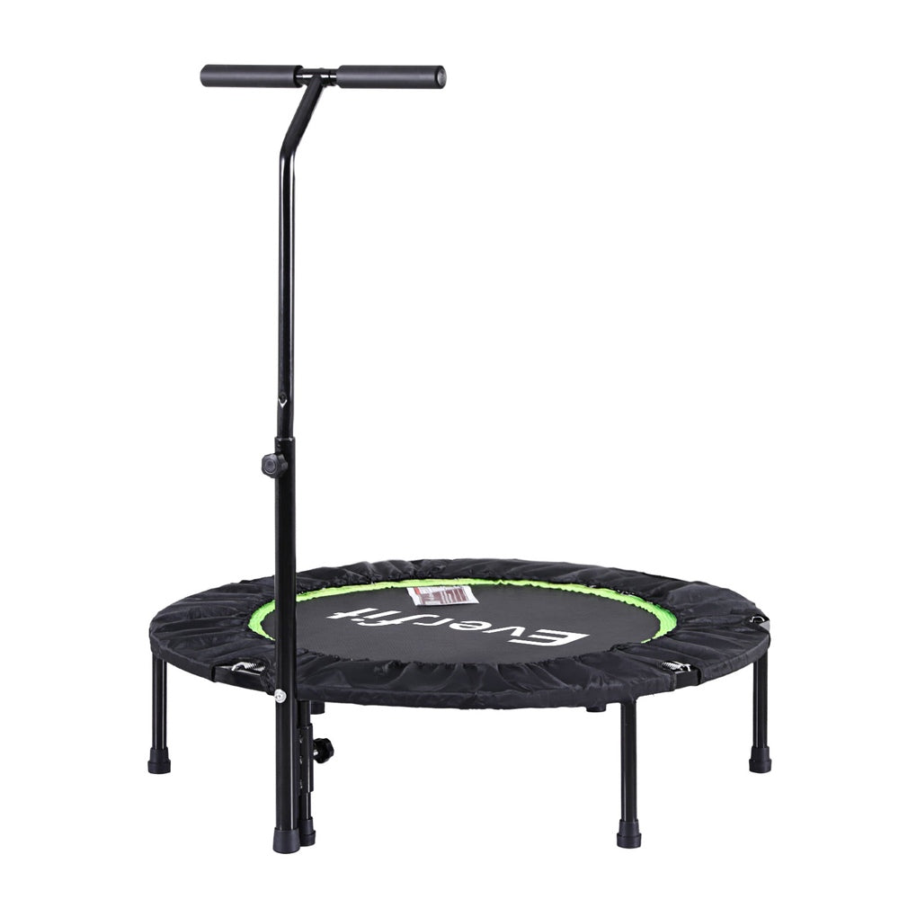 Everfit 40inch Fitness Foldable Trampoline Jumping Rebounder Home Gym Handrail