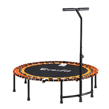 Everfit 48inch Fitness Foldable Trampoline Jumping Rebounder Home Gym Handrail