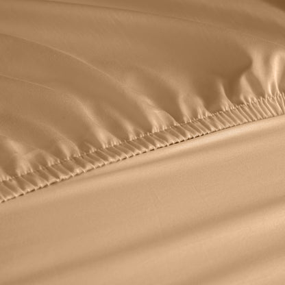 Royal Comfort 1000 Thread Count Fitted Sheet Cotton Blend Ultra Soft Bedding - King - Linen