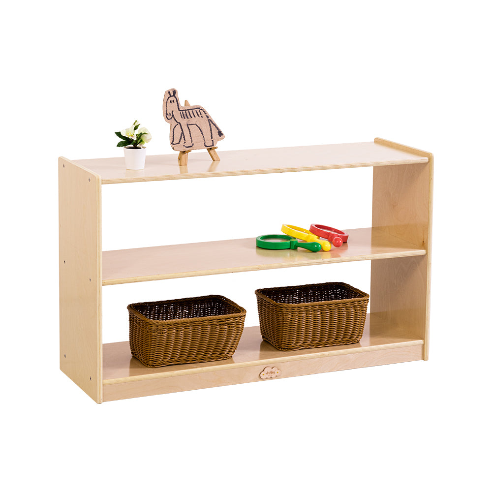 Jooyes 2 Shelf Wooden Storage Cabinet Open Back H60.5cm