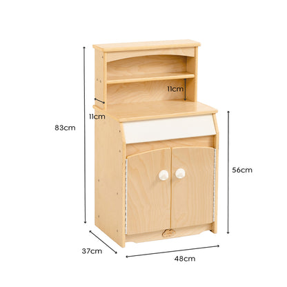 Jooyes Kids Wooden Play Kitchen Cupboard - H83cm