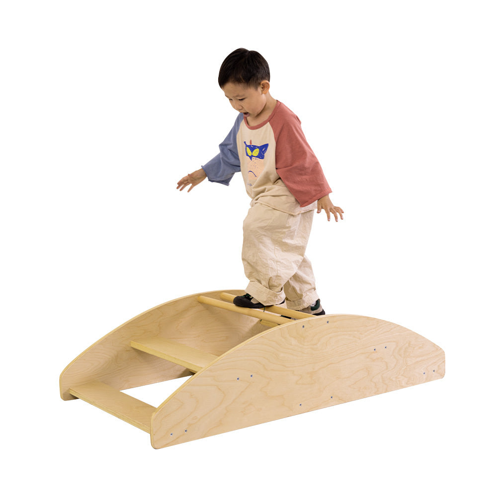 Jooyes Toddler Wooden Rocking Boat Climber