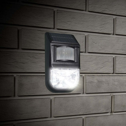 Solar-Powered Motion Sensor Light (2-Piece), Detects Motion, Rechargeable