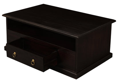 Tasmania 2 Drawer Coffee Table - Chocolate