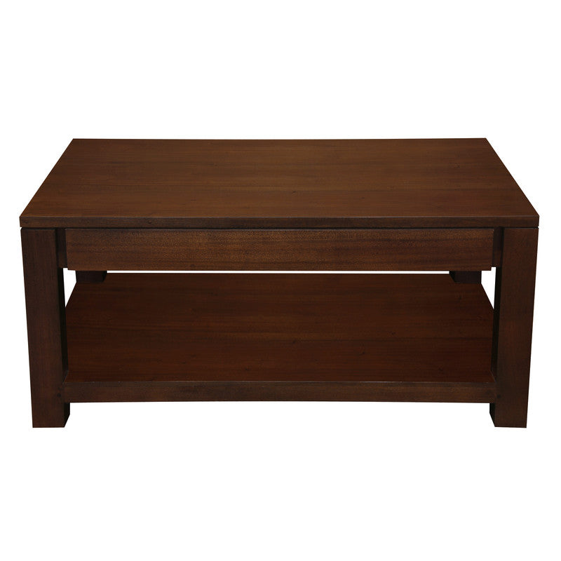 Amsterdam 2 Drawer Coffee Table - Mahogany