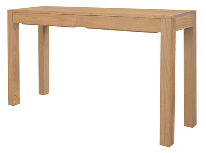 Amsterdam 2 Drawer Solid White Mindi Sofa Table (Natural)