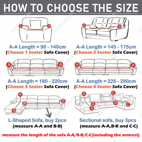 Sofa Covers Seater High Stretch Lounge Slipcover Protector Couch Cover