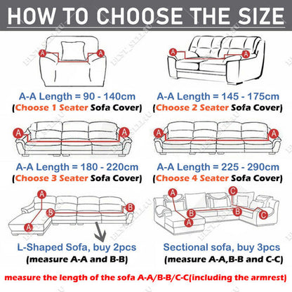 Sofa Covers Seater High Stretch Lounge Slipcover Protector Couch Cover