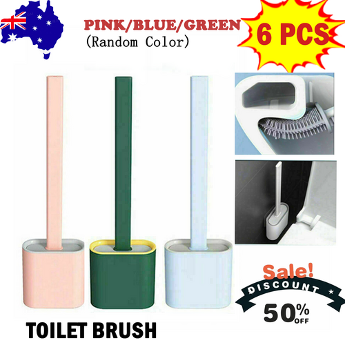 Bathroom Silicone Bristle Toilet Brush Creative Cleaning Flex Revolutionary Random color