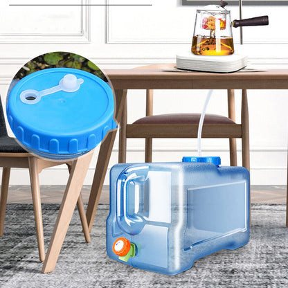 Portable Water Bucket 20L Camping Water Container Outlet Tap Barrel Outdoor