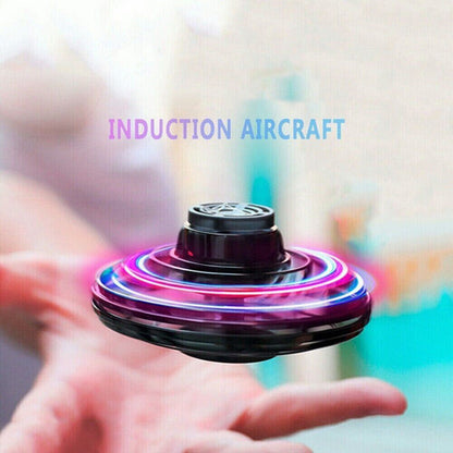 Black Flying Orb Ball Boomerang Fly Nebula Spinner Toys Soaring Hover UFO Mini Drone