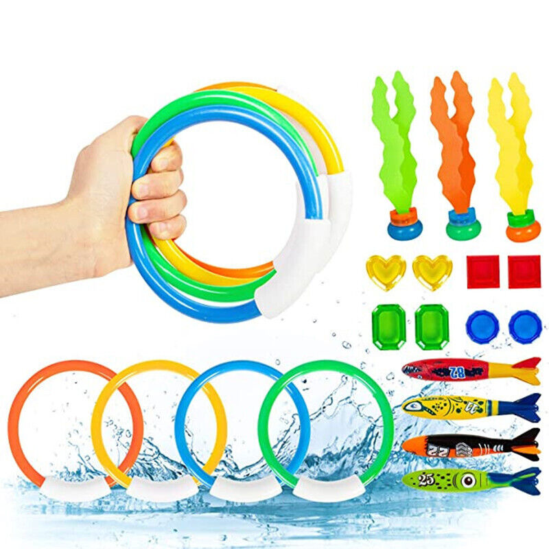 Kids Pool Diving Toys Set Underwater Games Fun Swimming Training Summer Toys