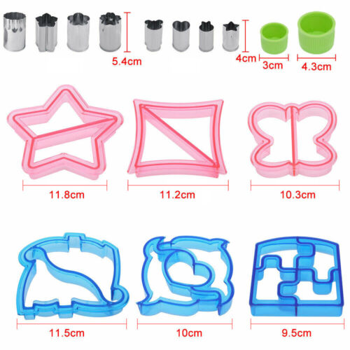 45 PCS Sandwich Cutter Kids DIY Toast Mold Bread Food Moulds Xmas Gift