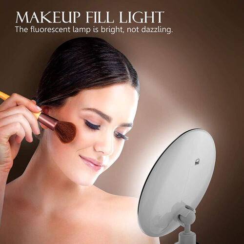 10x Magnifying Makeup Cosmetic Beauty Bathroom Mirror with LED Light 360 HOT