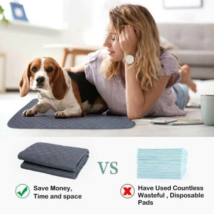 70X50cm Washable Pet Dog Pee Pad Reusable Cat Puppy Training Wee Absorbent Mat Pads Bed