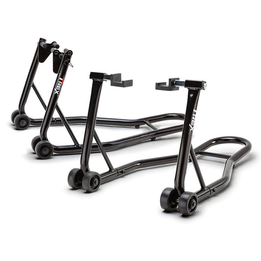 T-REX Motorcycle Stands Front & Rear Heavy-Duty Motorbike Lift Paddock Steel