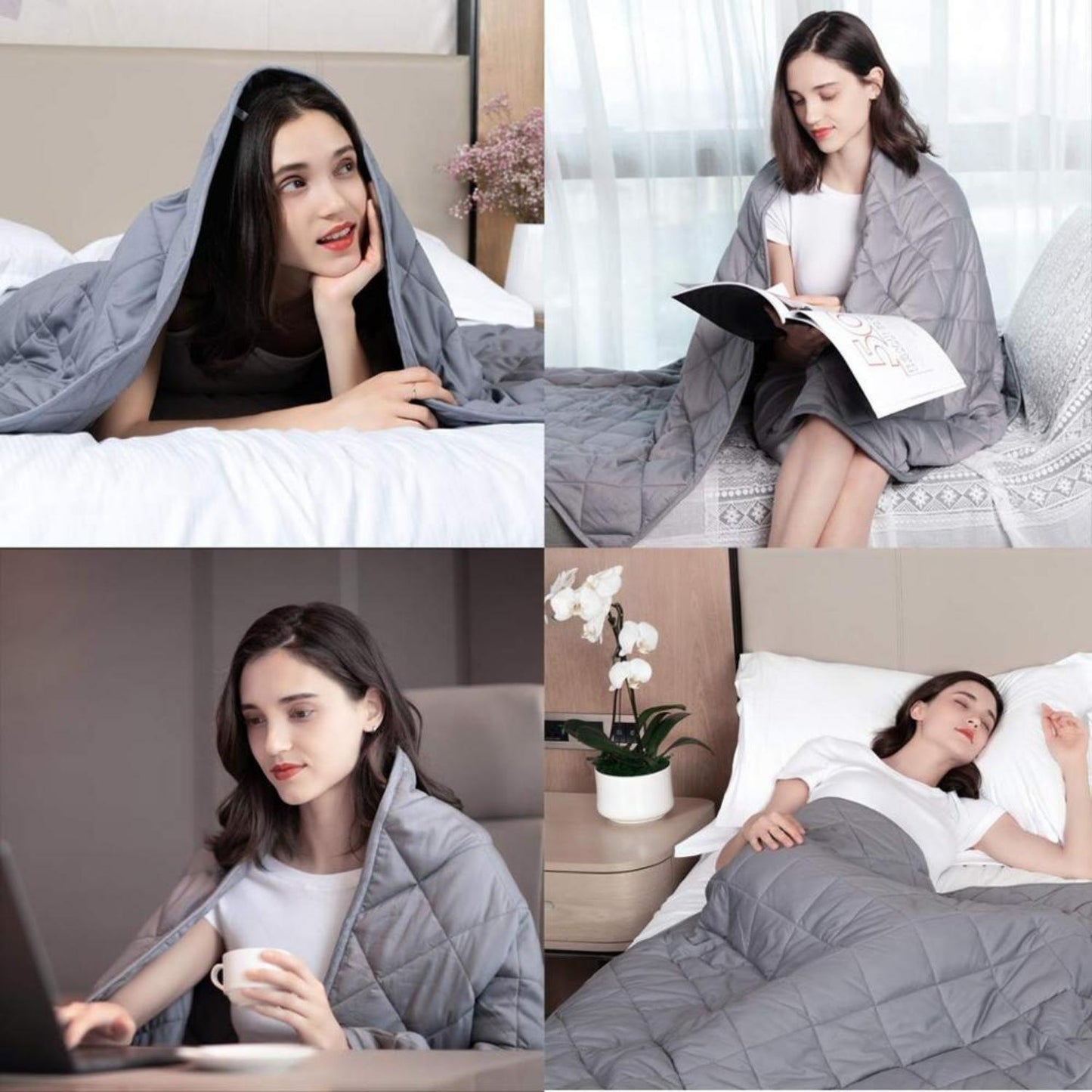 Gominimo Weighted Blanket 5KG Light Grey GO-WB-117-SN