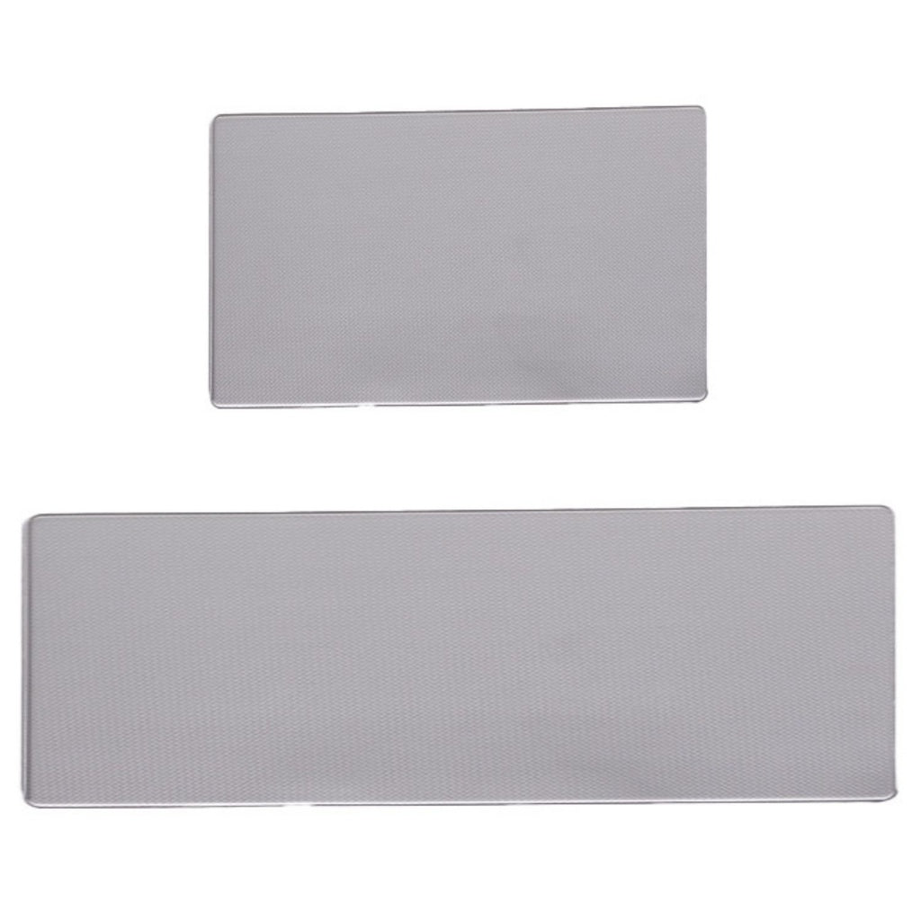 GOMINIMO PVC Kitchen Mat 2pcs Set Grey