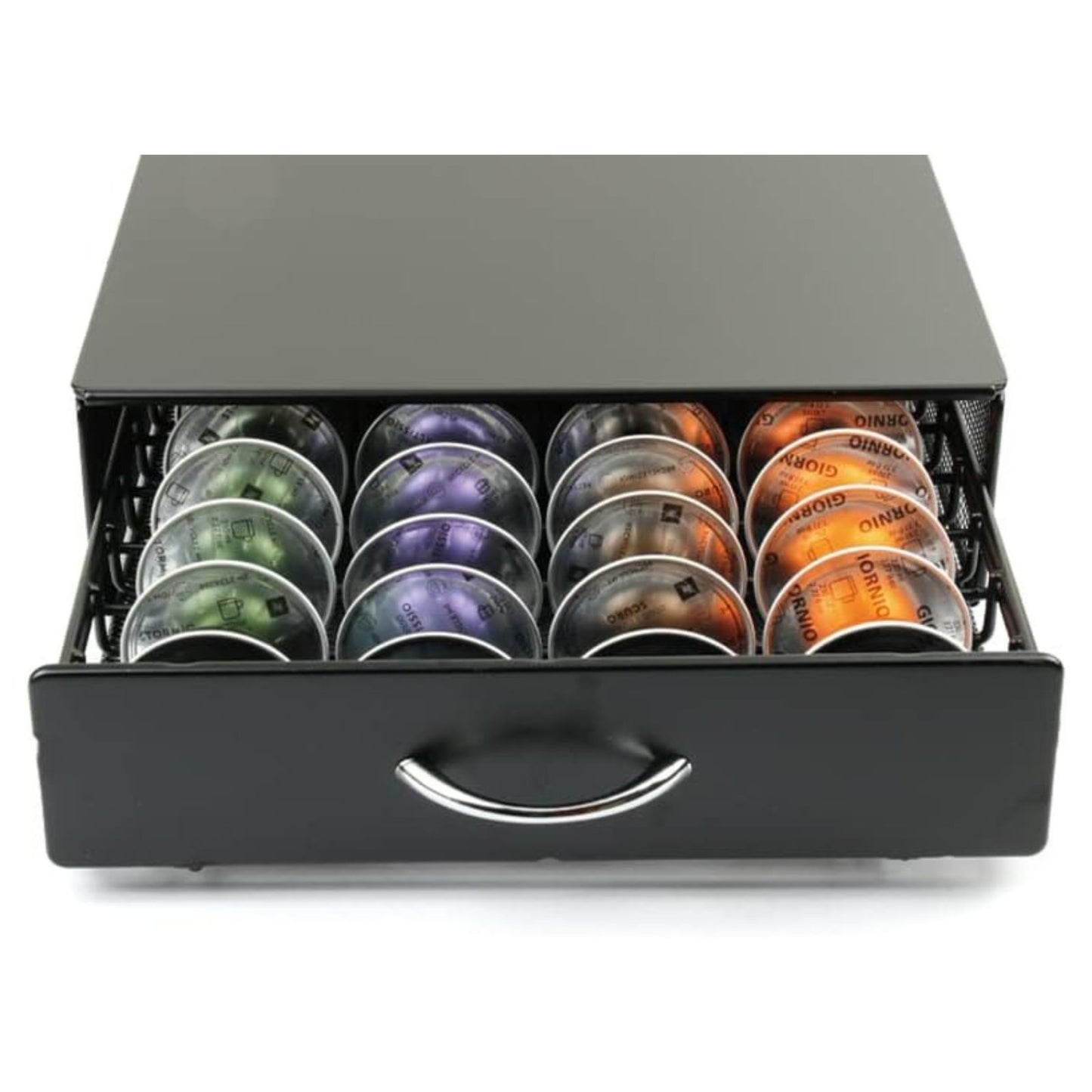 GOMINIMO Coffee Pod Holder Drawer Storage with Vertuoline Stores 40 Pods (Black) GO-CPH-100-YY