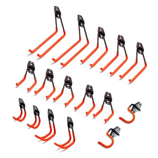 RYNOMATE 16 Pack Garage Hooks Heavy Duty (Orange) RNM-HHD-100-NK