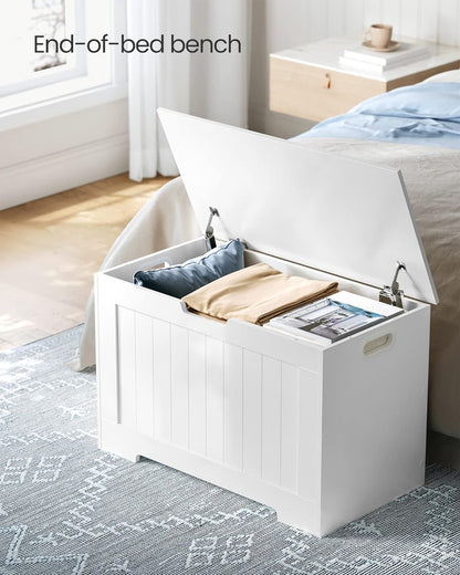 VASAGLE Storage Bench White LHS11WTV1