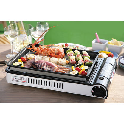 Iwatani Desktop Oversized BBQ Grill + Non-Stick Baking Pan 417*325*169mm