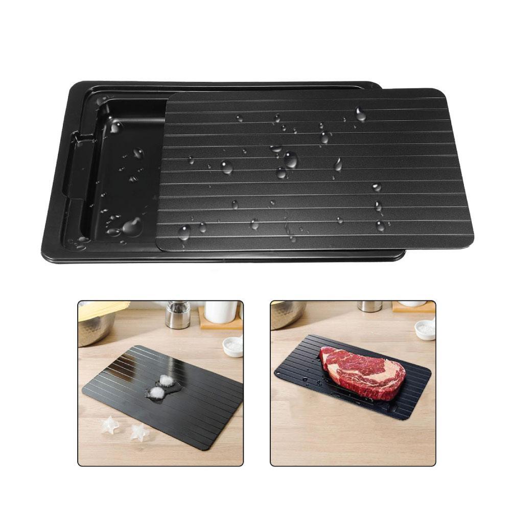 Fast Defrosting Meat Tray FDA Approved Large Miracle Aluminium Thawing Plate