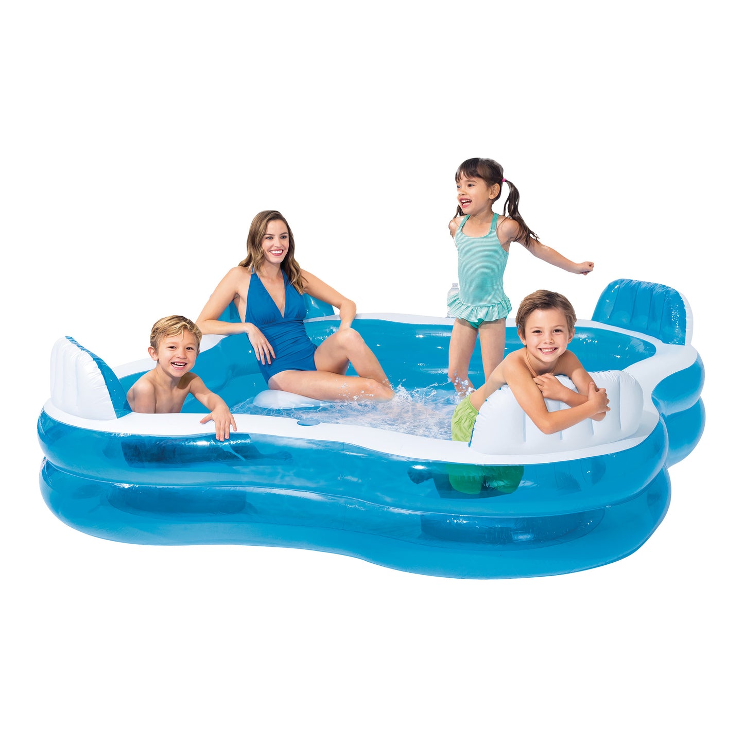 Intex Swim Center Square Inflatable Lounge Pool