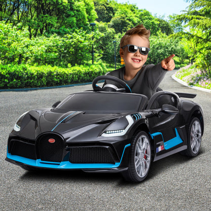 Kahuna Licensed Bugatti Divo Kids Electric Ride On Car - Black