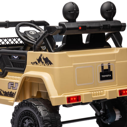 Kahuna Authorised Toyota Fj Cruiser Kids Electric Ride On Car - Khaki