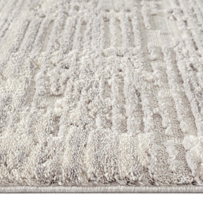 Addie Soft Pile Rug - Light Grey - 120x180