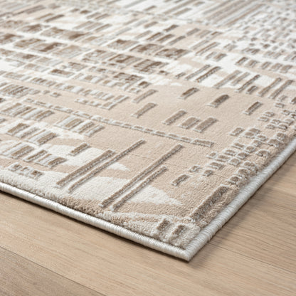 Grande Jacquard Rug - Taupe - 160x230