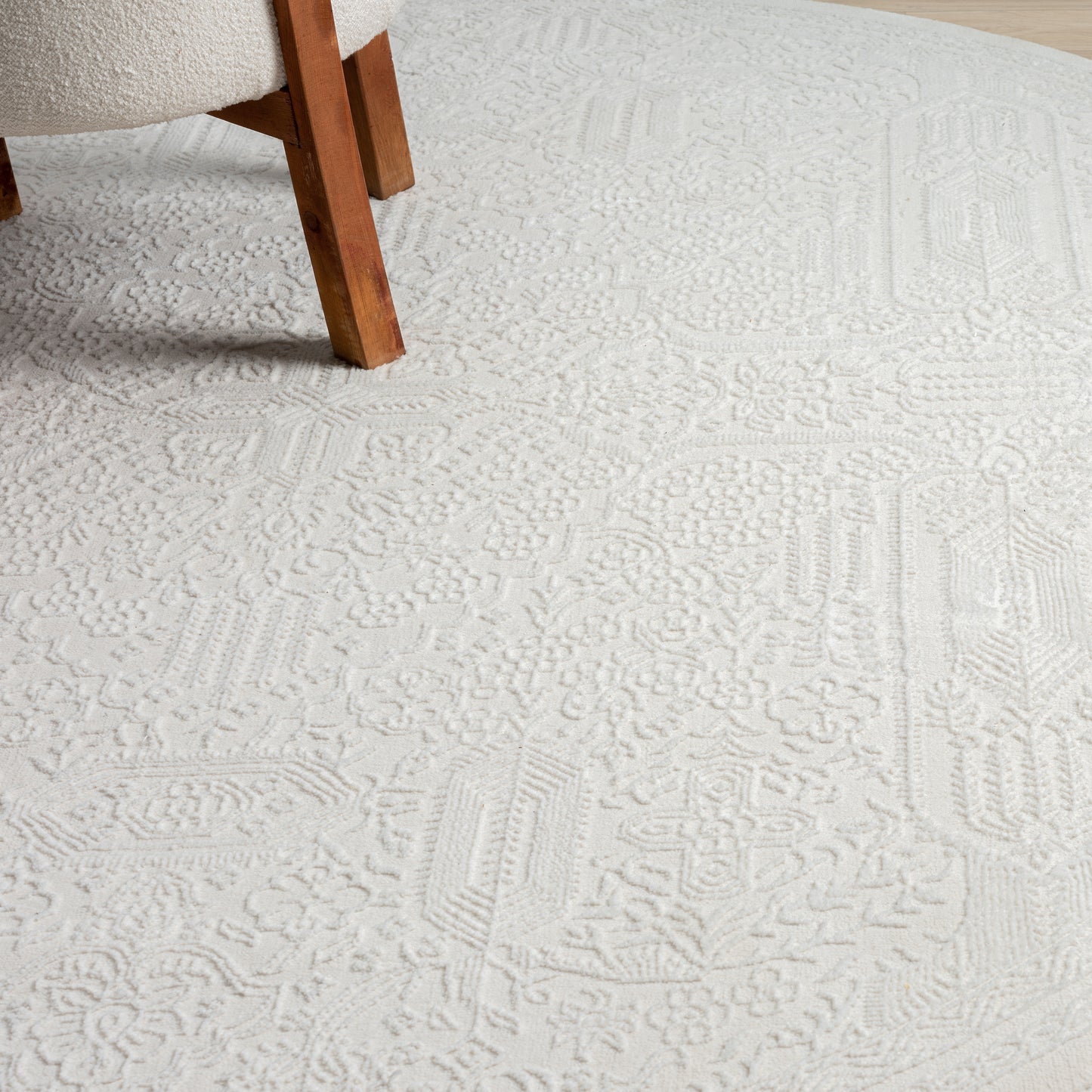 Grande Jacquard Rug - Ivory - 200x290