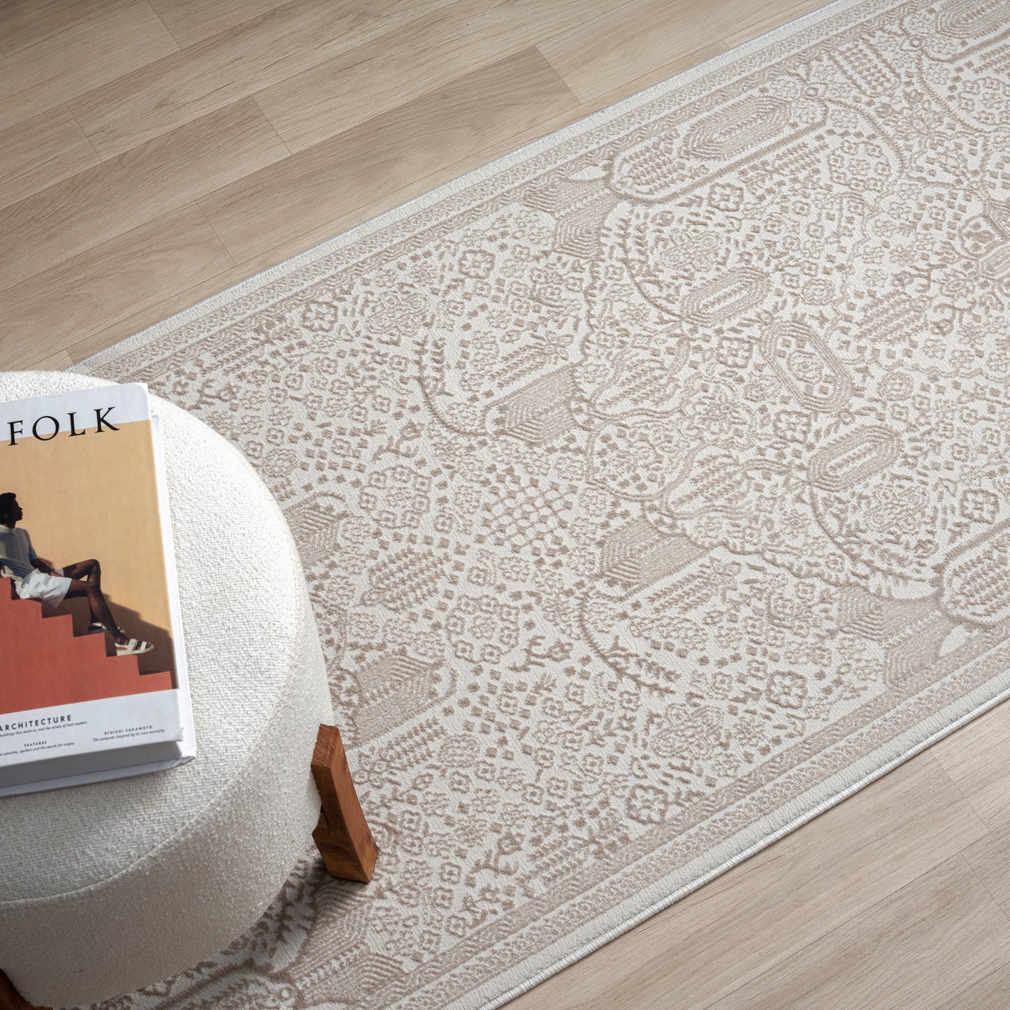 Grande Jacquard Rug - Sand - 240x330