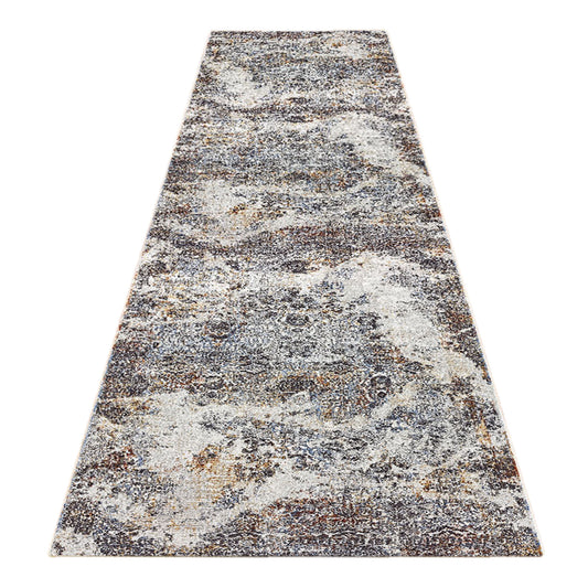 Luxe Vintage Textured Rug - Light Grey - 240x330