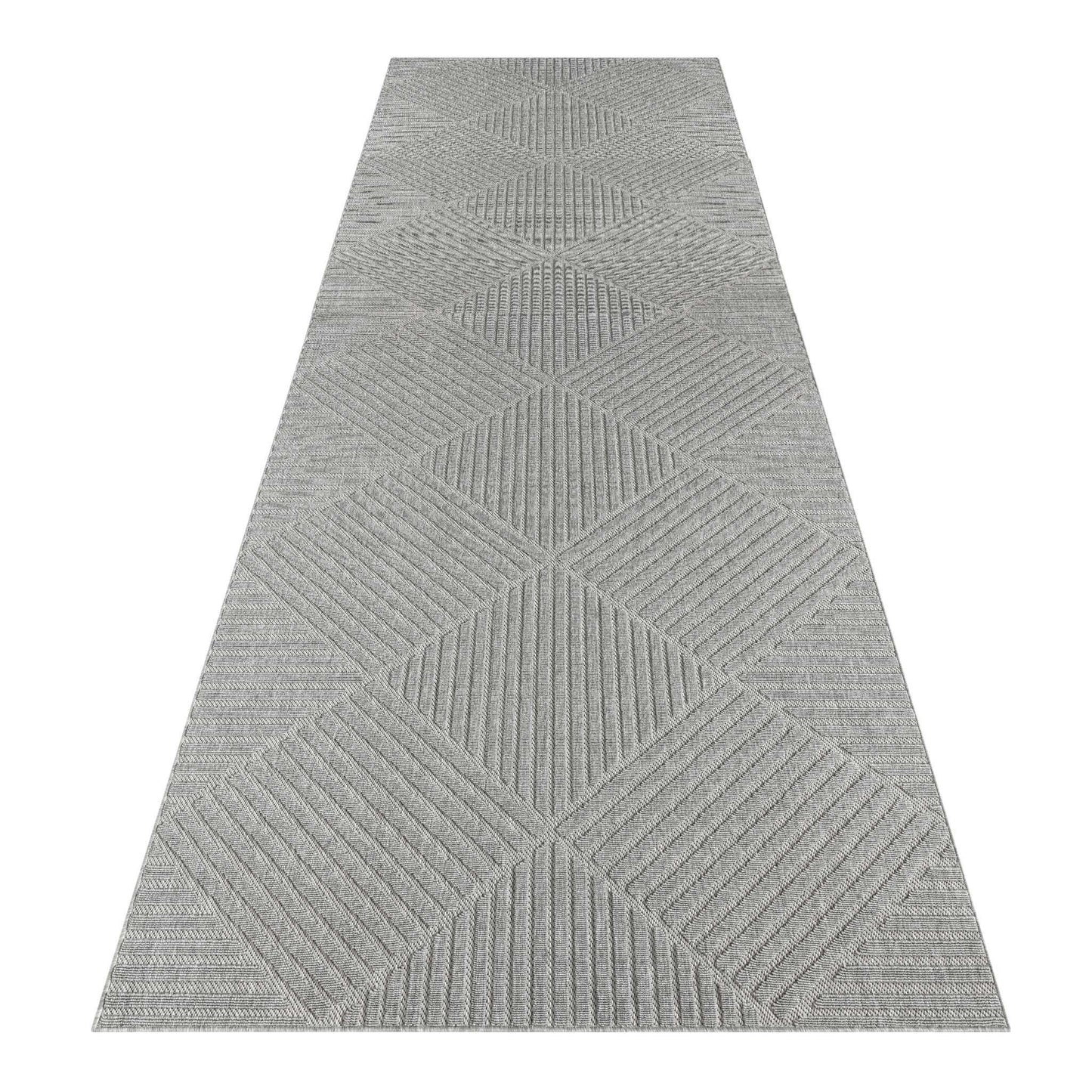 Alpha Outdoor Rug - Light Grey - 80x150