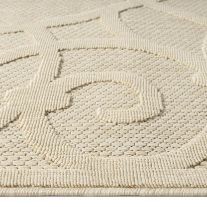 Alpha Outdoor Rug - Cream - 80x150