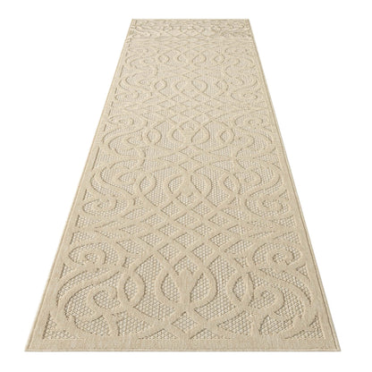 Alpha Outdoor Rug - Cream - 80x300