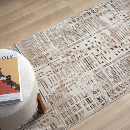 Grande Jacquard Rug - Taupe - 80x300