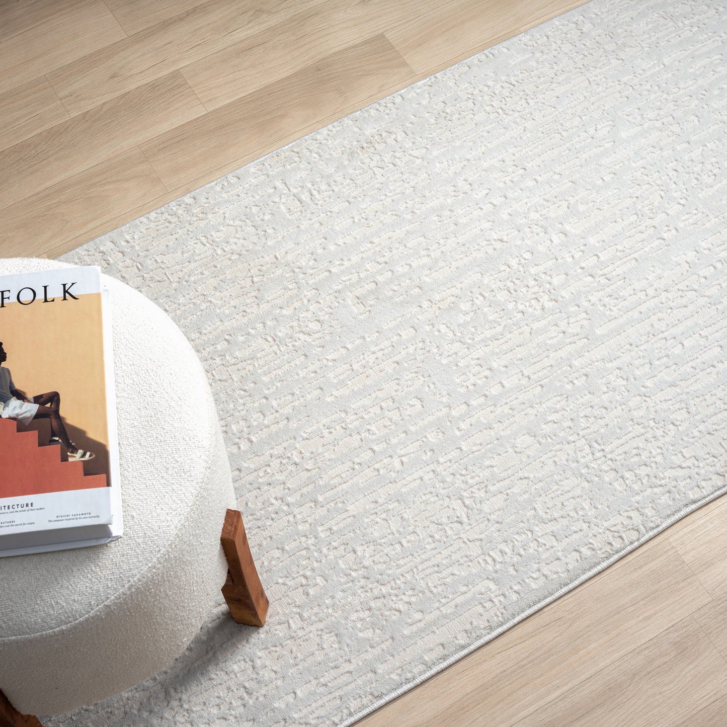 Grande Jacquard Rug - Pearl - 80x300