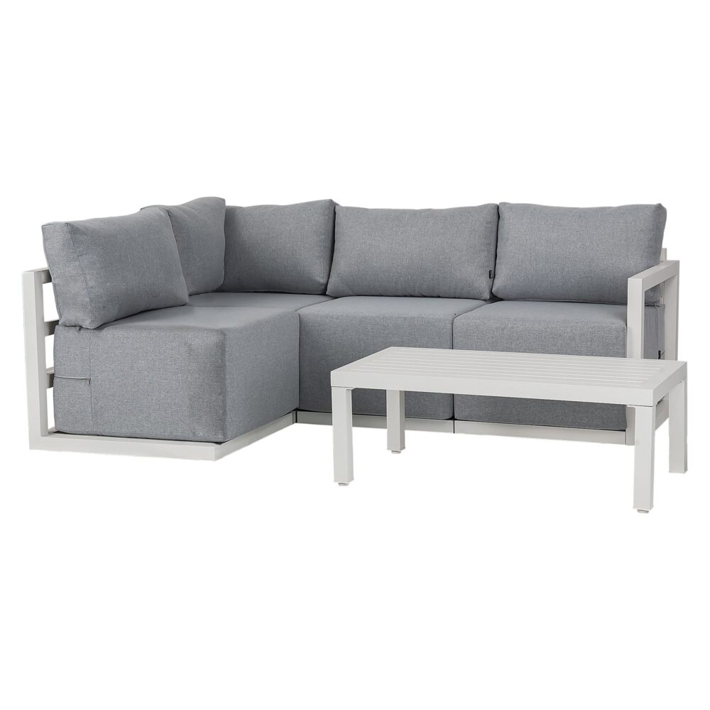 Four-Seat Alfresco Harmony Set – Charcoal Grey