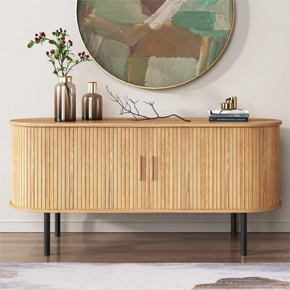 Ripple Sideboard with Sliding Doors — Earthy Elegance Redefined