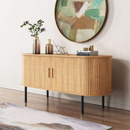 Ripple Sideboard with Sliding Doors — Earthy Elegance Redefined