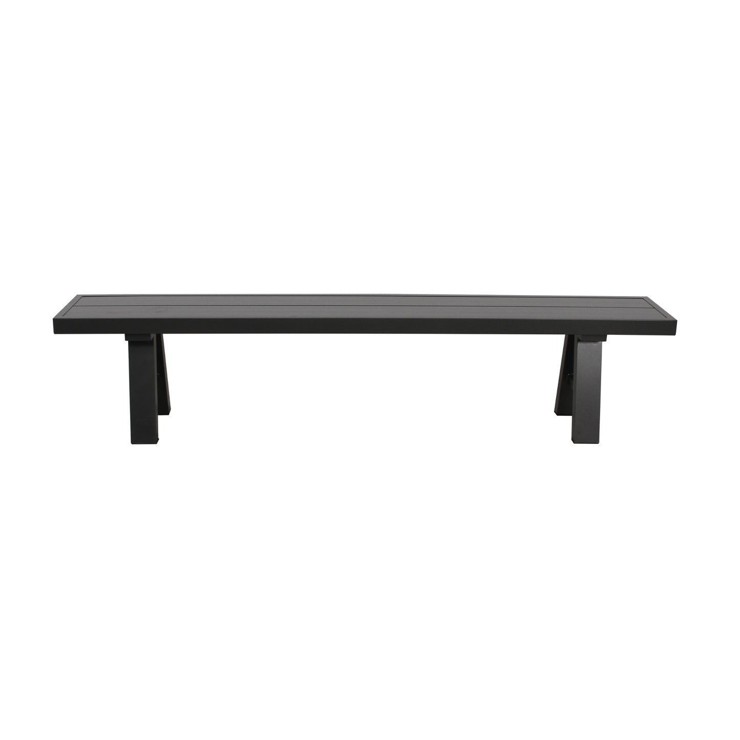 Tiama 3pc 190cm Aluminium Outdoor Dining Table Bench Set