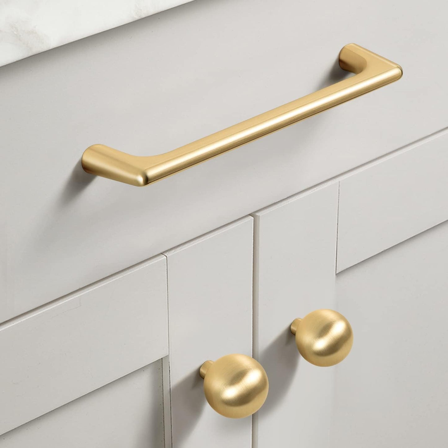 Gold Zinc Kitchen Cabinet Handles Drawer Bar Handle Pull 128mm