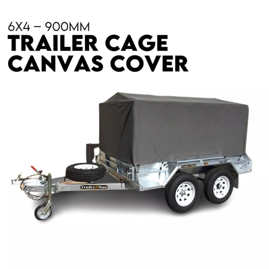 900mm Trailer Cage Canvas Tarp Cover for 6x4 High Quality Cage Universal 3 foot