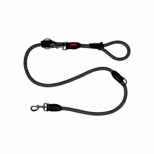 KONG Adjustable Rope Black Leashes Large