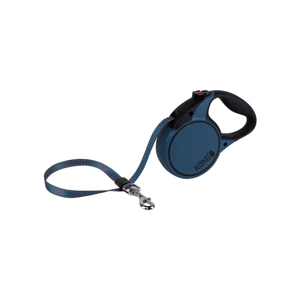 KONG Terrain Blue Retractable Leashes Medium